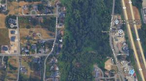 una mappa della posizione approssimativa di una casa di The basics in Edgewood a Edgewood