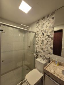 Et badeværelse på Winterville Gravatá 3 quatos