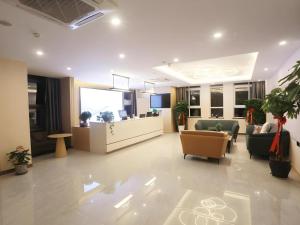 Posezení v ubytování Shell Hotel Chuzhou Economic Development Zone Internation Shangcheng