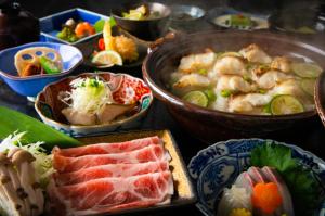 Comida en el ryokan o alrededores