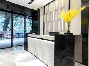 Vstupní hala nebo recepce v ubytování Echarm Hotel Guangzhou Gangding Huashi Metro Station