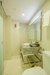 A bathroom at Hotel XYZ