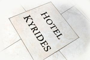 Certifikát, hodnocení, plakát nebo jiný dokument vystavený v ubytování Kyridis Hotel