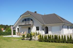 Bygningen som feriehuset ligger i