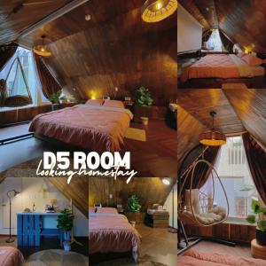 Giường trong phòng chung tại Looking homestay