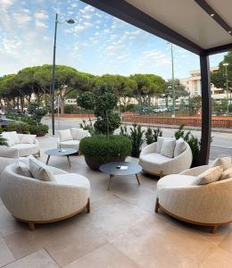 O zonă de relaxare la Petit Hotel