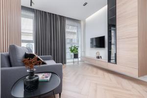 TV a/nebo společenská místnost v ubytování Barlickiego Residence