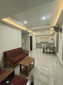 Posezení v ubytování Mystic Rock Staycations