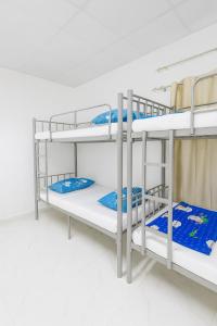 a rendering of two bunk beds in a room at Sikka Hostel in Muscat