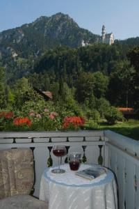 En balkong eller terrass på Romantic-Pension Albrecht - since 1901