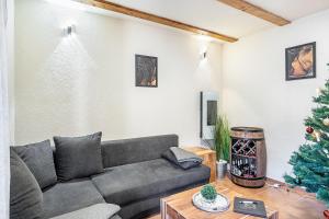 Posezení v ubytování Ferienhaus Fichtelberg