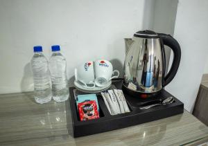 Příslušenství pro přípravu čaje a kávy v ubytování Wecay Holidays