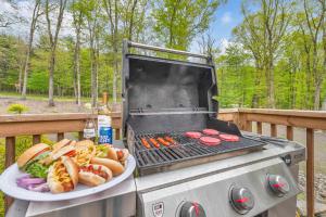 Gril dostupný pro hosty v prázdninového domu
