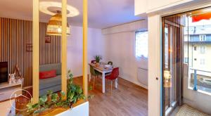 Balkón nebo terasa v ubytování Confort, centre-ville et garage privé