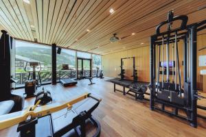 Gimnasio o equipamiento deportivo en Sonne Mellau - Feel good Hotel