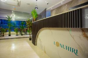 a skateboard ramp in the middle of a lobby at Lonuhiri at Dhigurah in Dhigurah