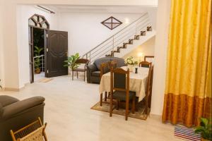 Χώρος καθιστικού στο White Villa