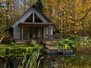 Κήπος έξω από το Mokko Saunahouse