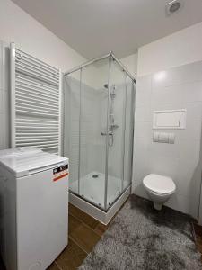 Et badeværelse på CENTRAL Apartment