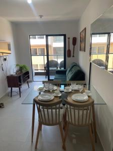 Et opholdsområde på Apartamento Vista mar + 12 billeder