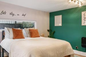 Postel nebo postele na pokoji v ubytování Pilgrim