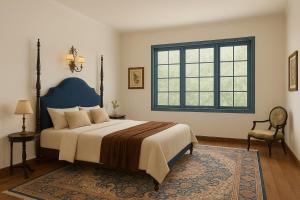 Ένα ή περισσότερα κρεβάτια σε δωμάτιο στο Seclude Hampi 1800