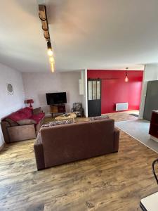 Et opholdsområde på Gite Vintage 63 Le Hameau 1936