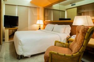 TV a/nebo společenská místnost v ubytování Hotel Atlantico Star