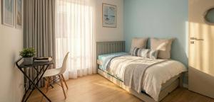 Postel nebo postele na pokoji v ubytování Mazurski relax plus Taras Garaż podziemny