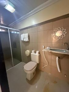 Koupelna v ubytování Residencial Silvas AP 01