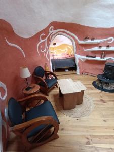 Posezení v ubytování Domaine de la Clauzade