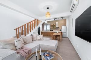 Et opholdsområde på Pamboo Ampelos House by Nomads