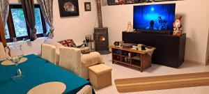 Телевизор и/или развлекательный центр в Casa Clementina Guest house