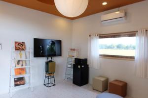 TV/trung tâm giải trí tại Nana pool villa Kanchanaburi