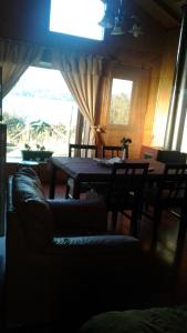 Posezení v ubytování Cabañas Quito
