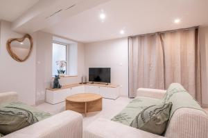 Posezení v ubytování La Terrasse du Buchet