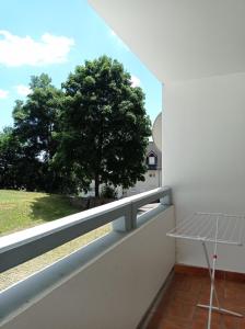 Balkón nebo terasa v ubytování Gemütliches Apartment mit Naturblick für Monteuren