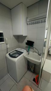 Køkken eller tekøkken på Flat Jardins Madalena