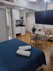 Kuchyň nebo kuchyňský kout v ubytování Hotel Slaviero Moema GrandFlats Suíte Master Luxo II + 29 fotografií