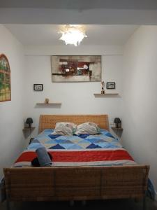 Postel nebo postele na pokoji v ubytování Escale de Cravant