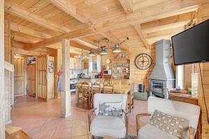 Køkken eller tekøkken på Chalet la montagne numero 10