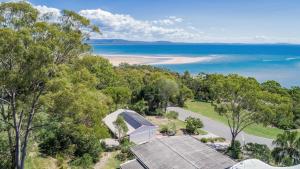 an aerial view of a house and the ocean at Cake By The Ocean in Seventeen Seventy