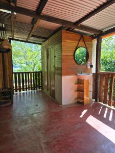 Balkón nebo terasa v ubytování Rustik Cabaña