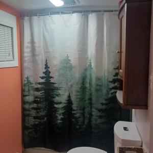 Et badeværelse på Le nid marin