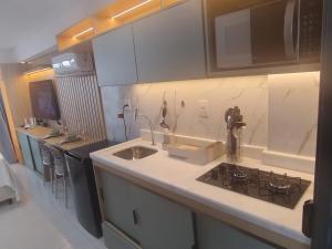 Køkken eller tekøkken på Apart Makani Beach Flat Campas + 7 billeder