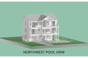 Bygningen som feriehuset ligger i