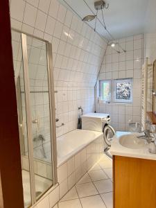 Koupelna v ubytování Design apartment in Jugendstilvilla nähe Altstadt