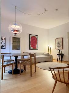 Posezení v ubytování Design apartment in Jugendstilvilla nähe Altstadt