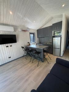 Dapur atau dapur kecil di Cabañas Cucao