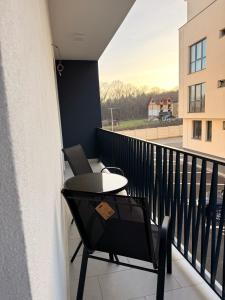 En balkon eller terrasse på Forestis Thermalis